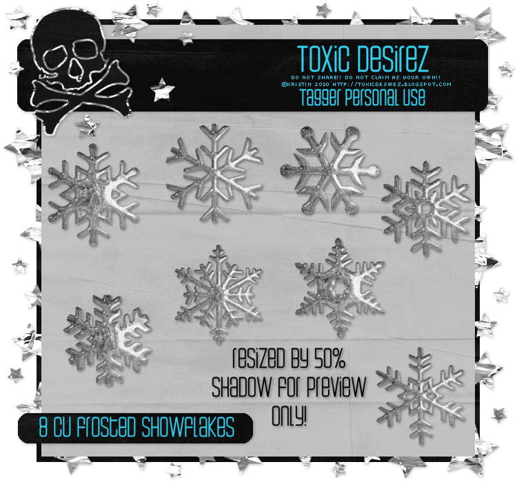 CU Frosted Snowflakes - Click Image to Close